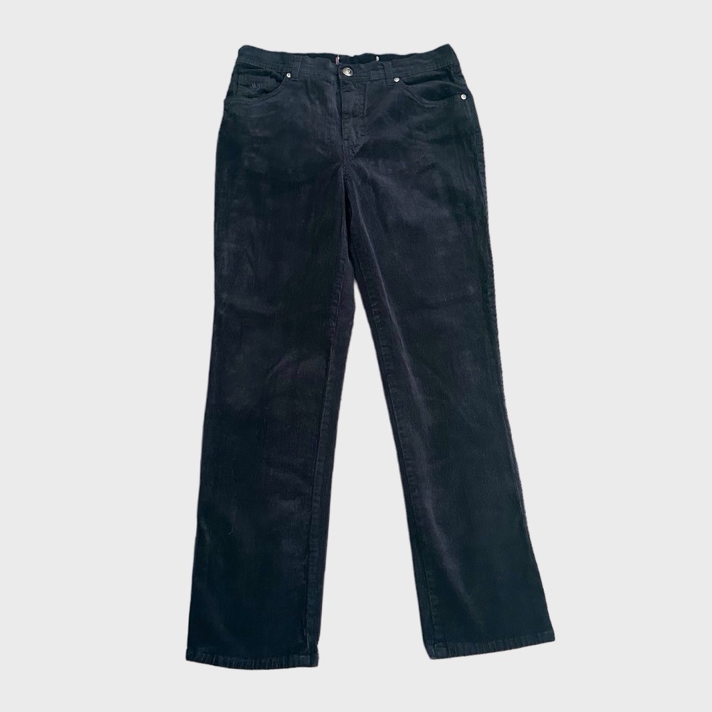 Gloria Vanderbilt Amanda Navy Corduroy Pants